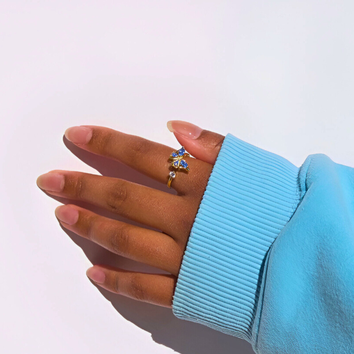 BUTTERFLY SPINNER RING