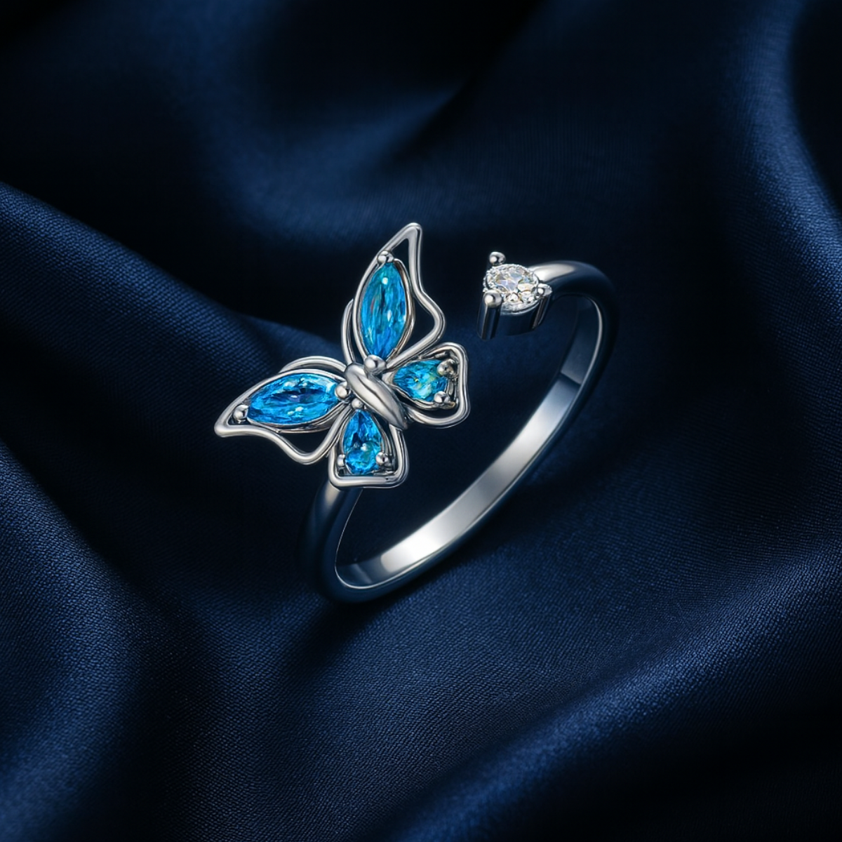 BUTTERFLY SPINNER RING