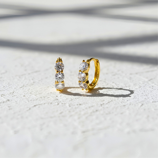 Huggie Trilogy with Zirconia