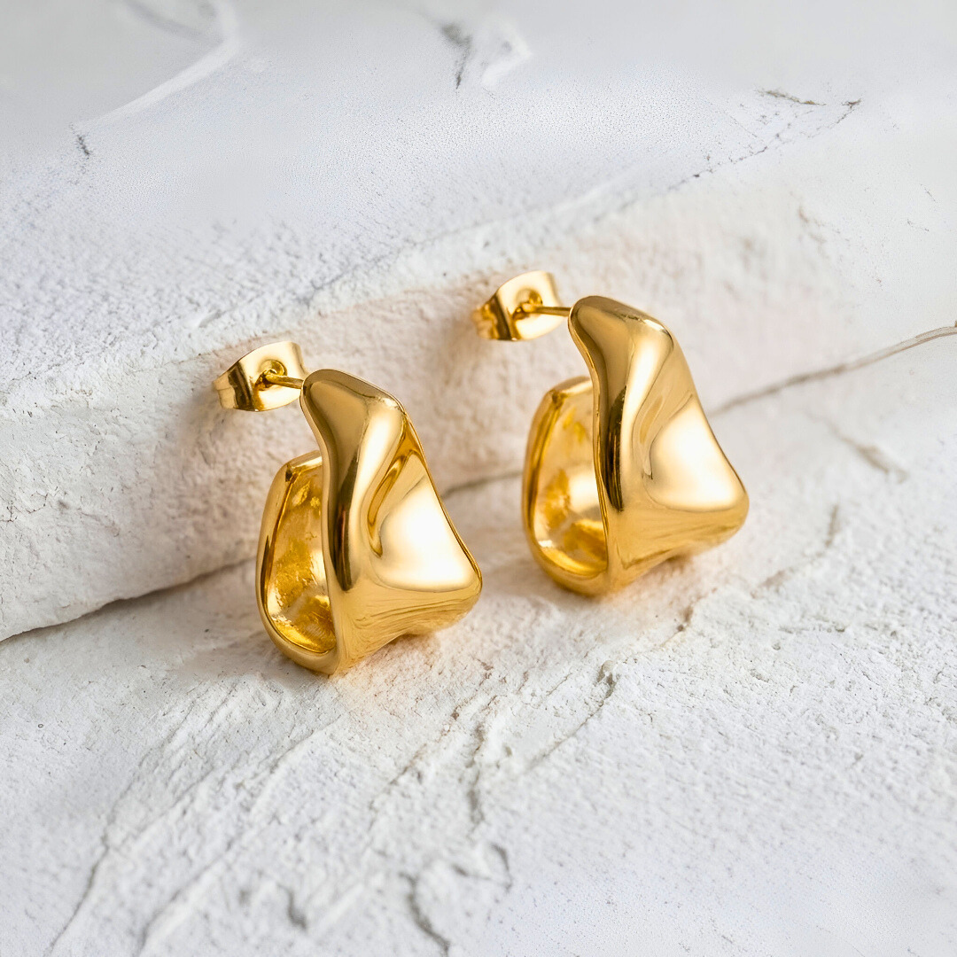 "Melted" Stud Earrings