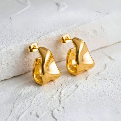 "Melted" Stud Earrings