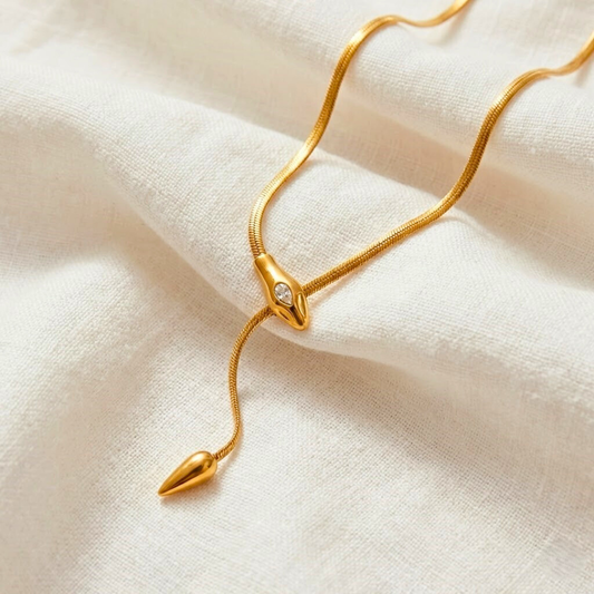 Snake Lariat Necklace