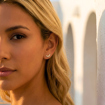 Marquise Cut Stud Earrings