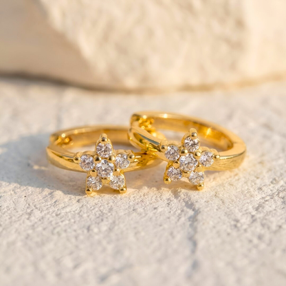 Star Huggie Earrings