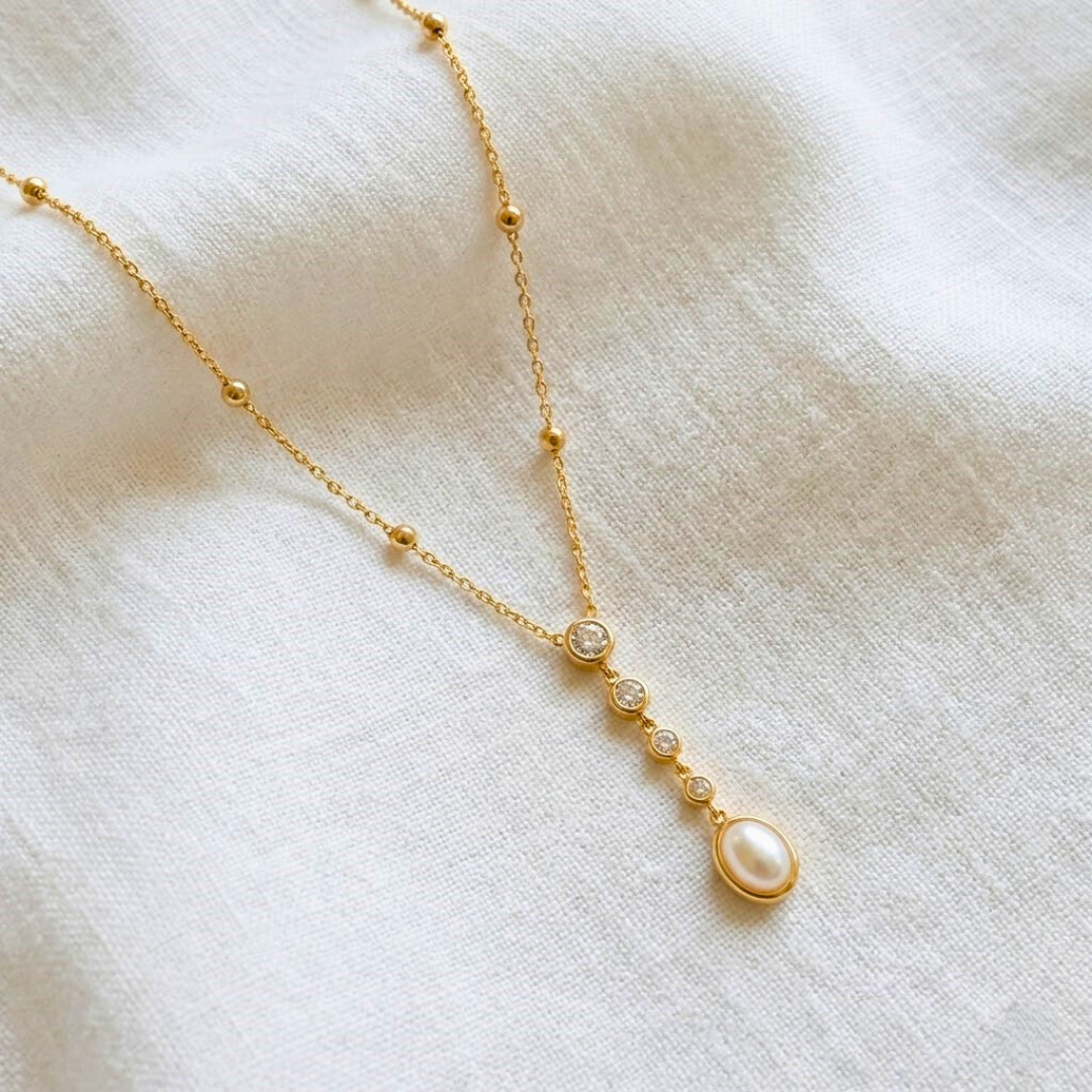 Y Pearl Necklace