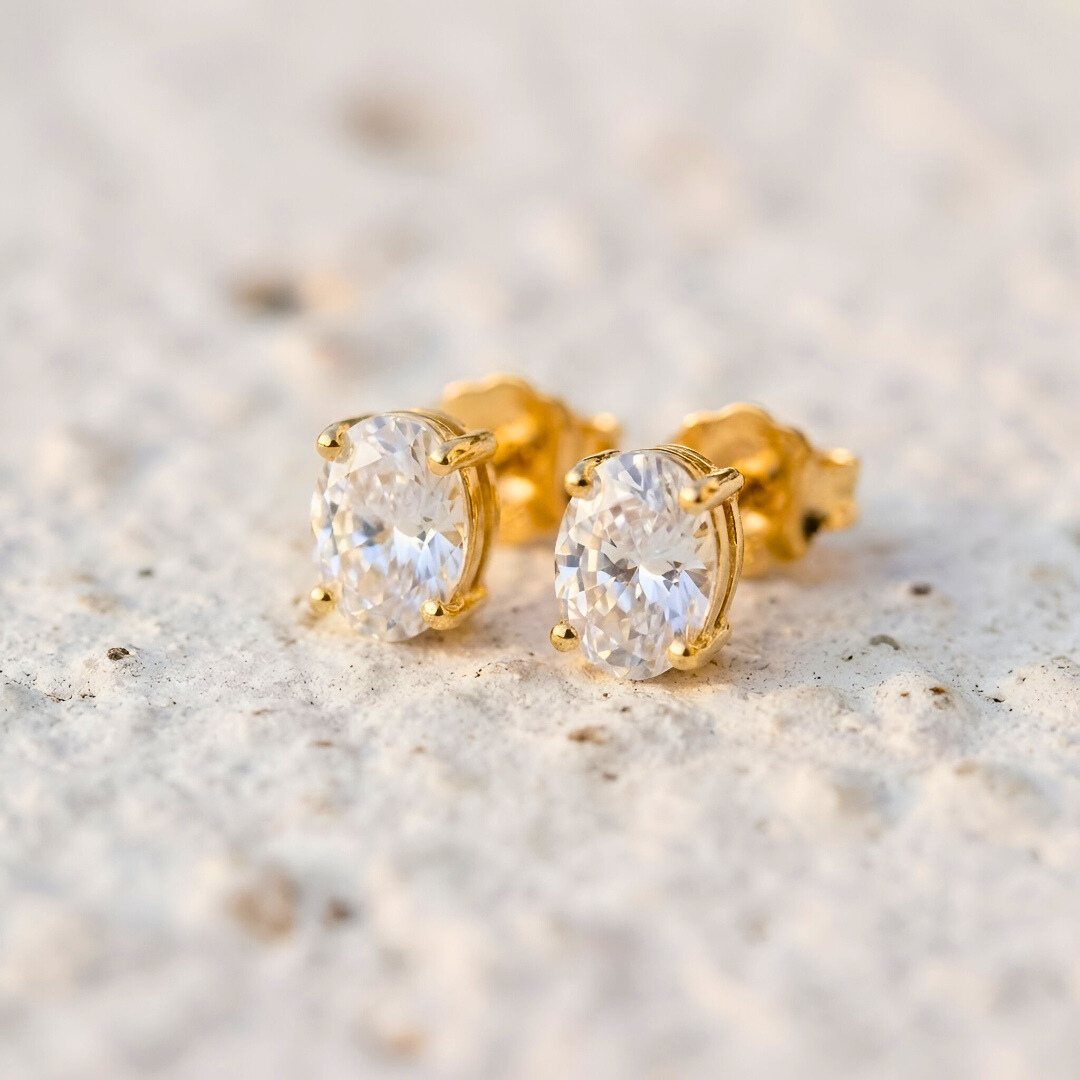 Oval Light Point Earrings