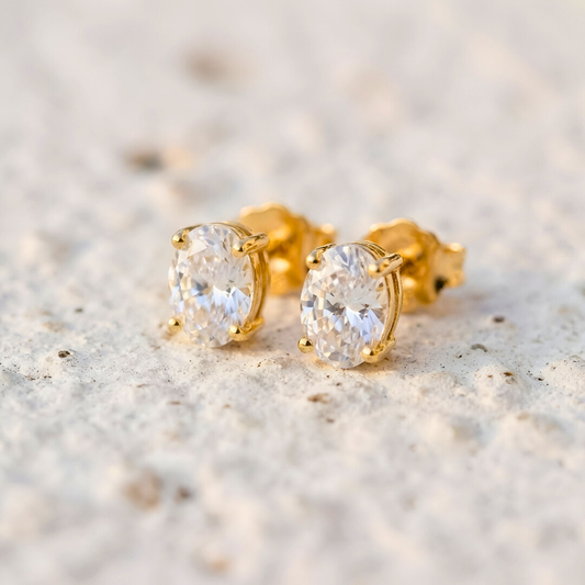 Oval Light Point Earrings