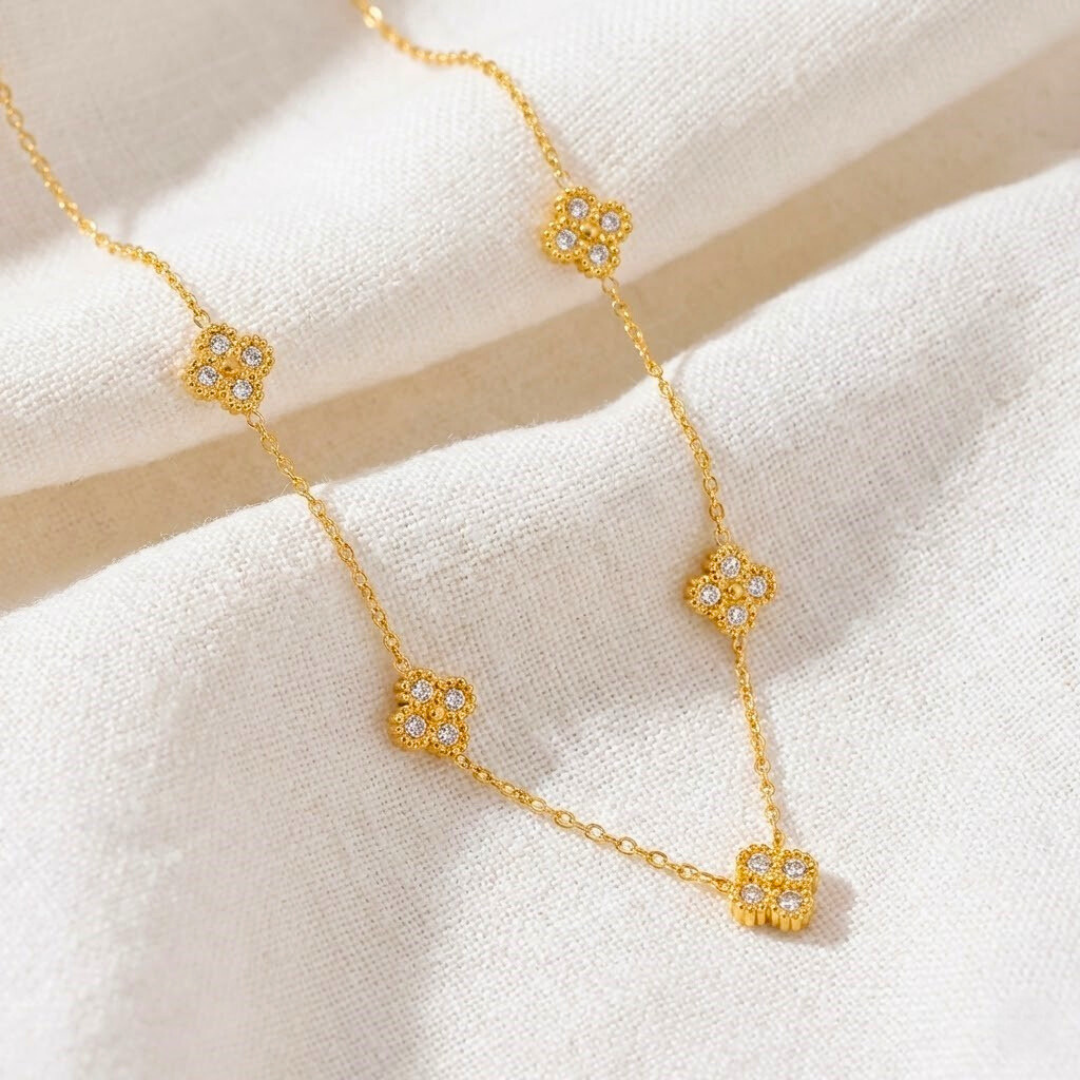 Gold Clover Necklace
