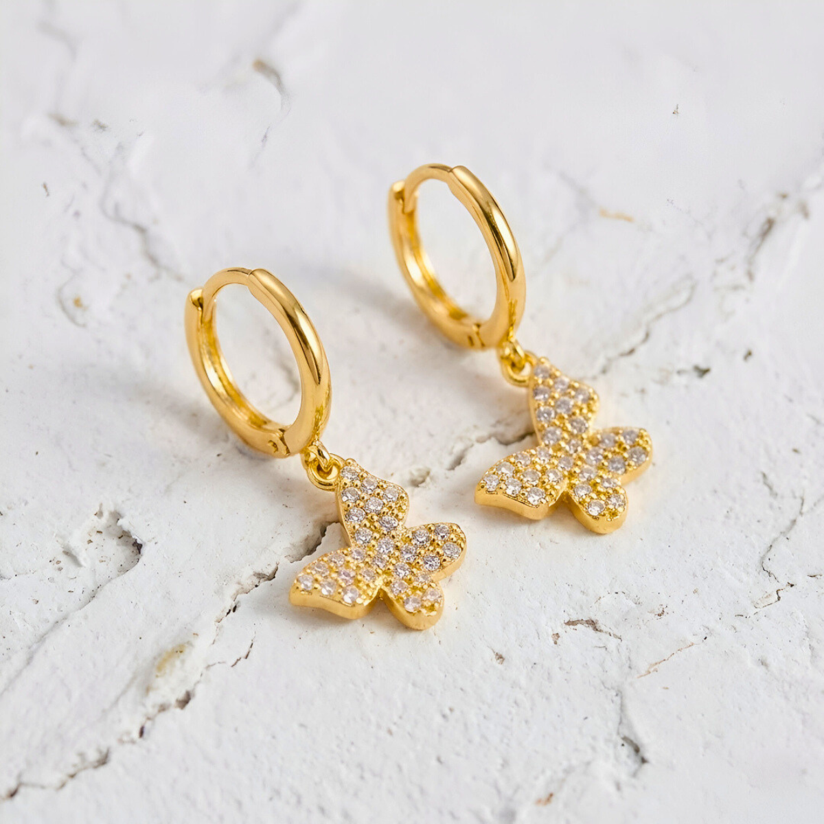 Butterfly Pendant Earrings