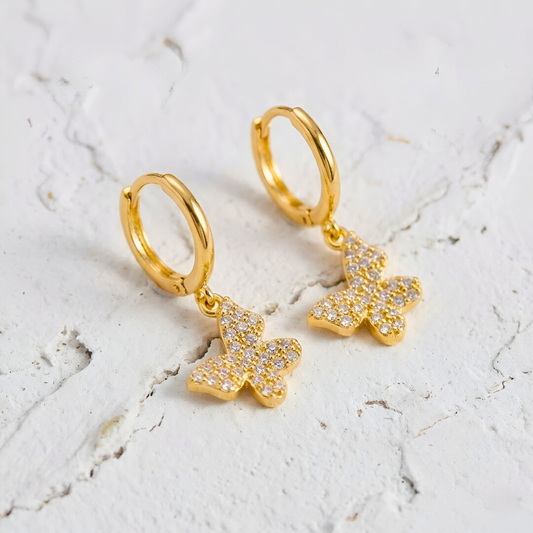 Butterfly Pendant Earrings
