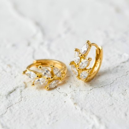 Marquise Leaf Cut Earrings