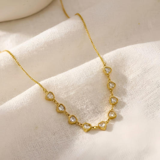 Hearts Up and Down Necklace