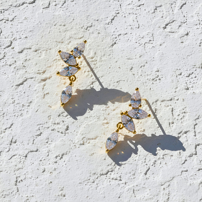 Marquise Leaf Ear Climber