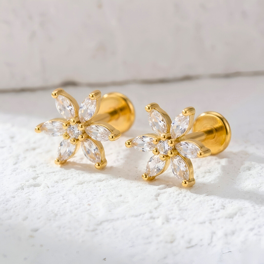 Flower Labret Earrings