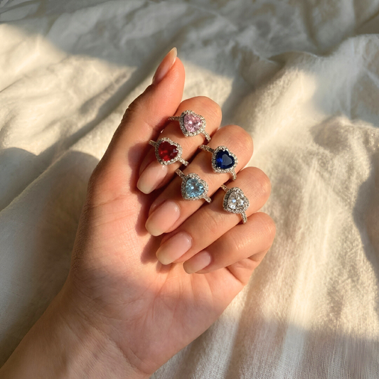 Heart Solitaire Ring