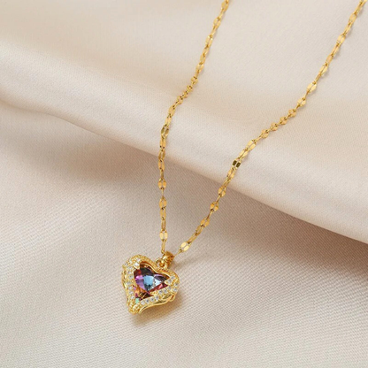 Aurora Heart Necklace