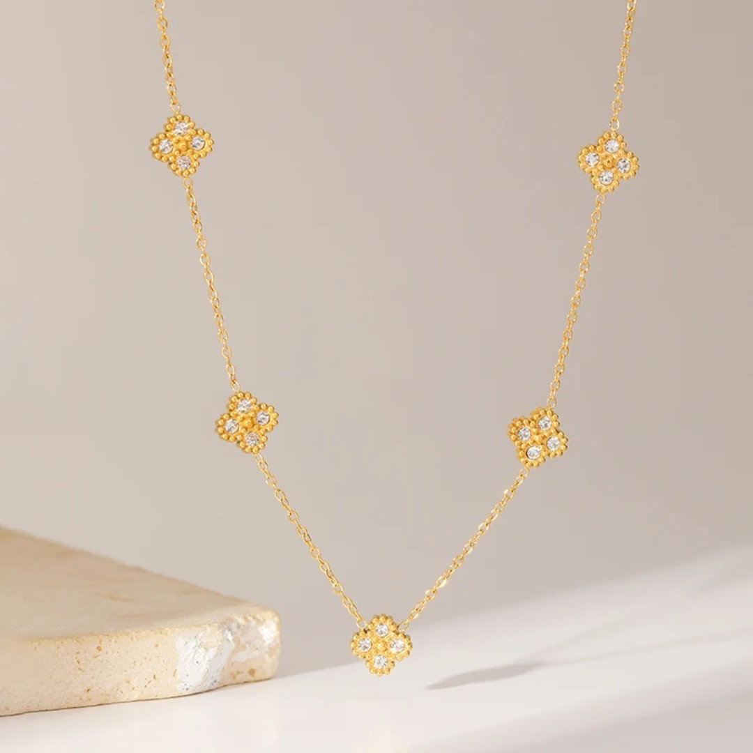 Gold Clover Necklace