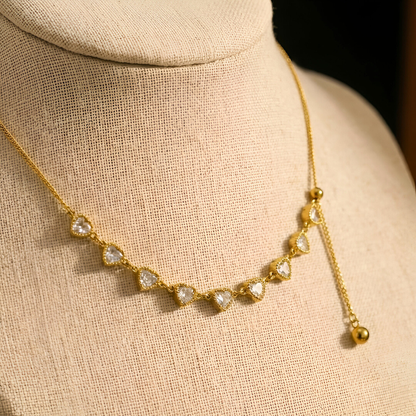 Hearts Up and Down Necklace