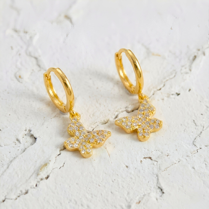 Butterfly Pendant Earrings