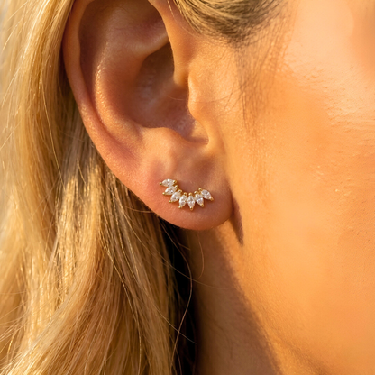 Marquise Cut Stud Earrings