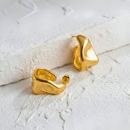 "Melted" Stud Earrings
