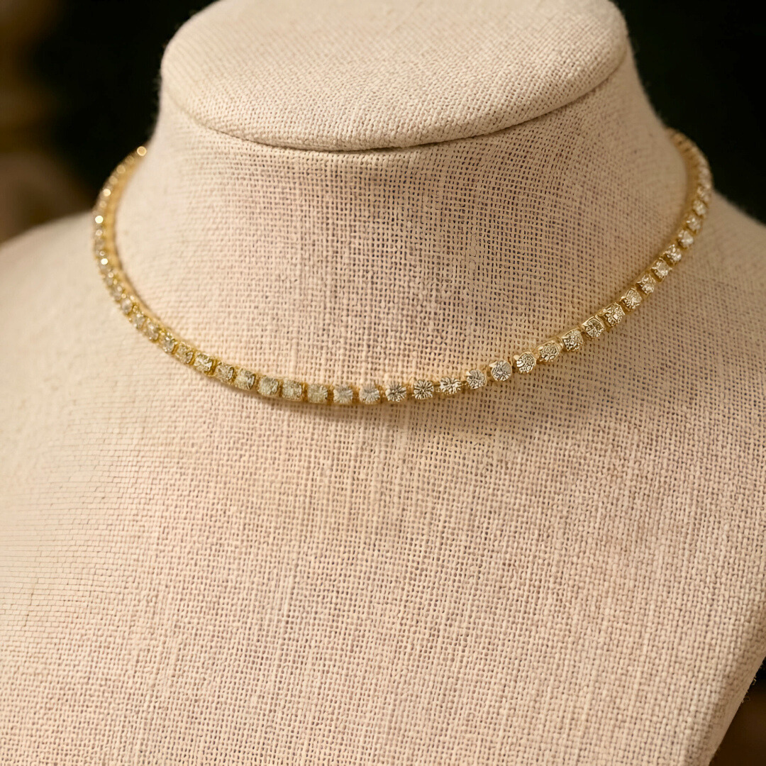 Rhinestone Tennis Choker