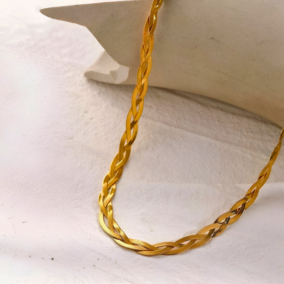 Braided Snake Necklace