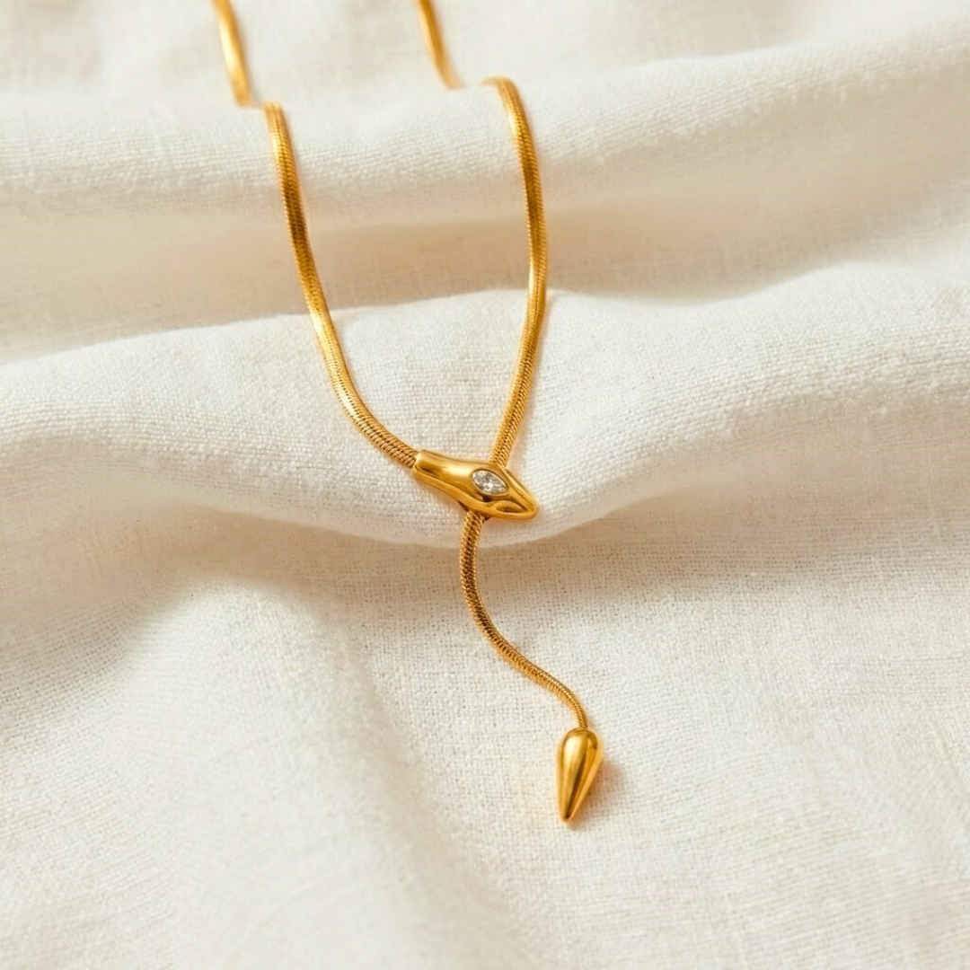 Snake Lariat Necklace