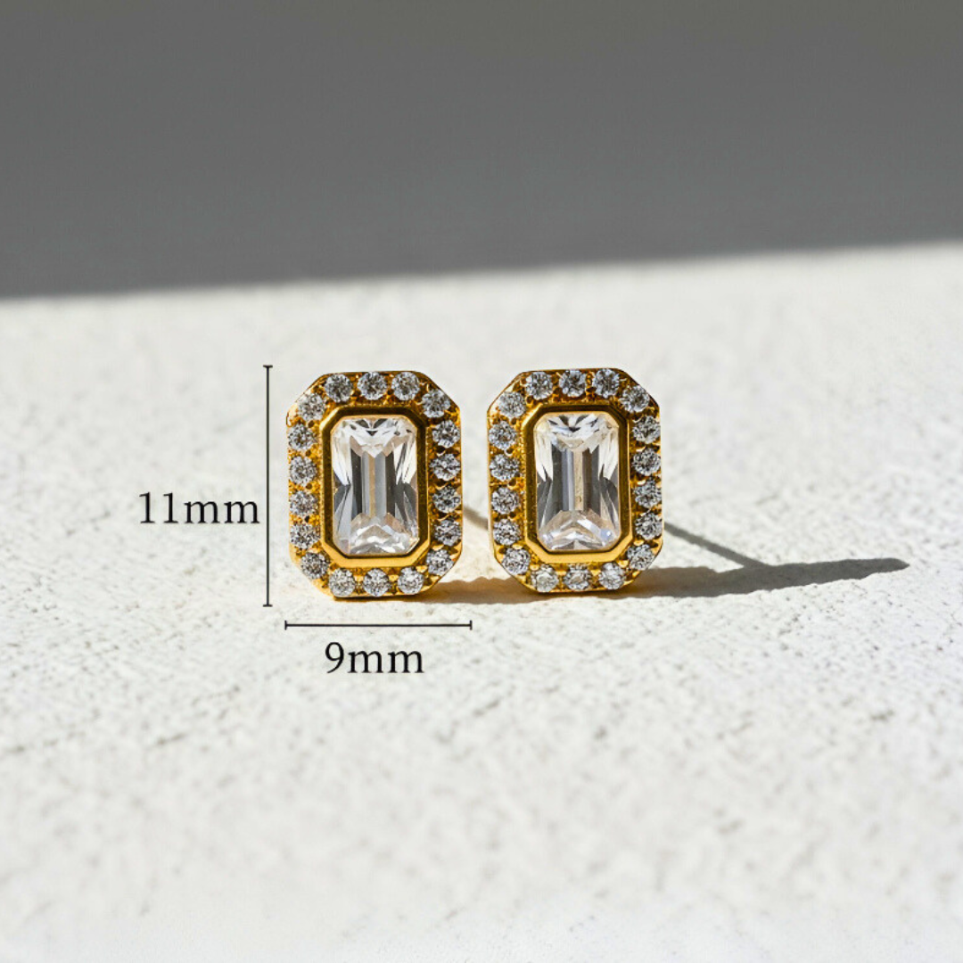 Emerald Cut Earrings