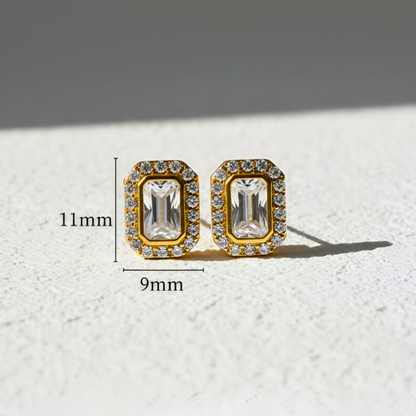 Emerald Cut Earrings