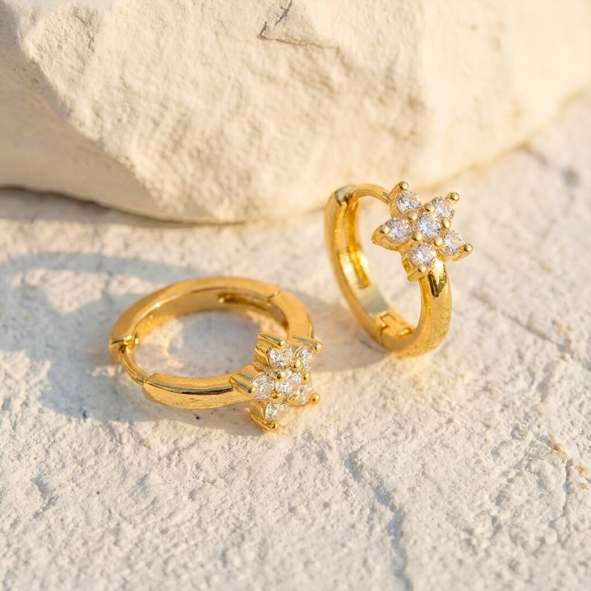 Star Huggie Earrings