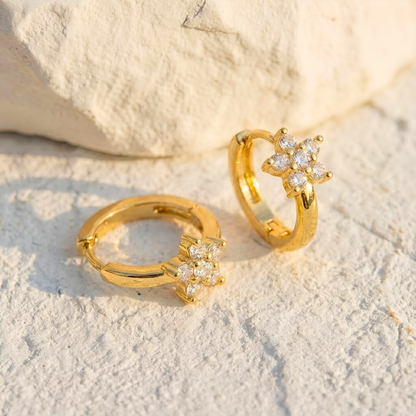 Star Huggie Earrings