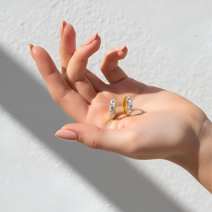 Huggie Trilogy with Zirconia