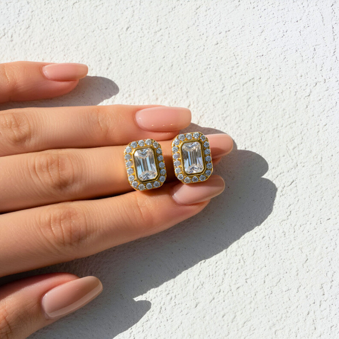 Emerald Cut Earrings