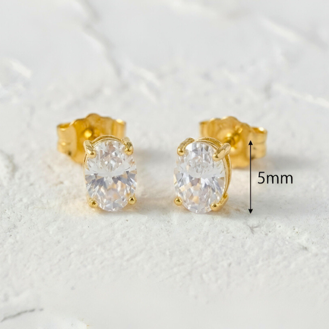 Oval Light Point Earrings