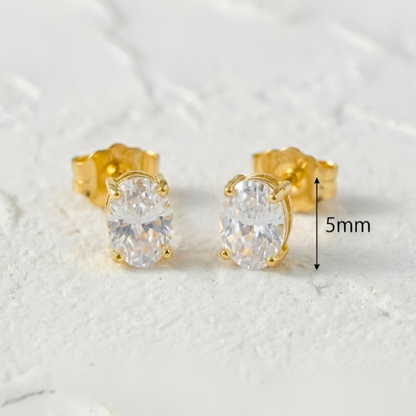 Oval Light Point Earrings