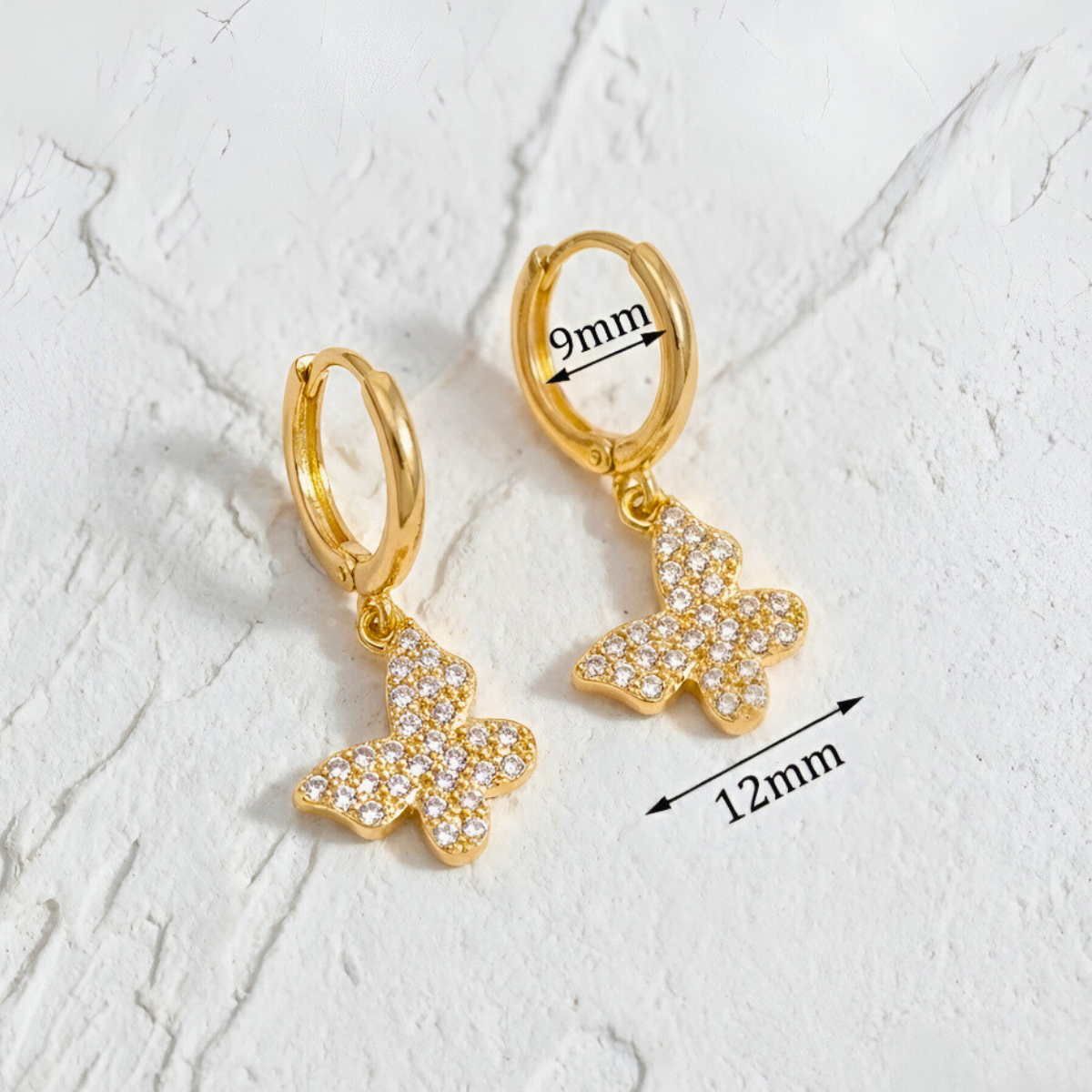 Butterfly Pendant Earrings