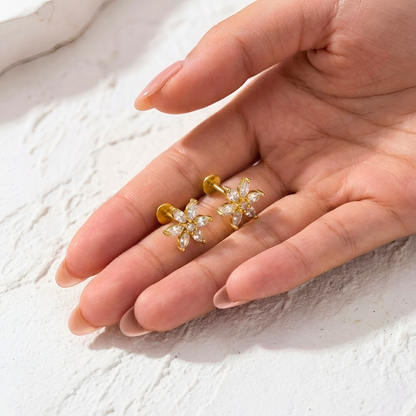 Flower Labret Earrings