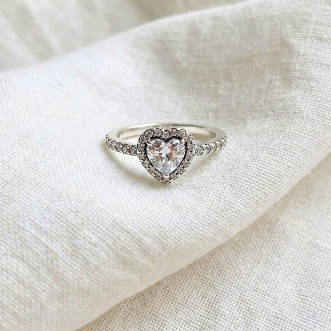 Heart Solitaire Ring