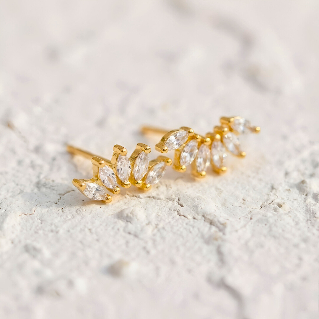 Marquise Cut Stud Earrings