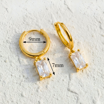 Rectangular Pendant Earrings