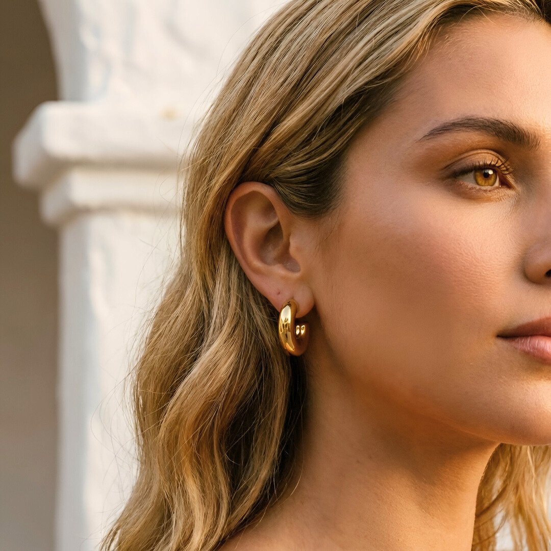 Chunky Gold Earrings