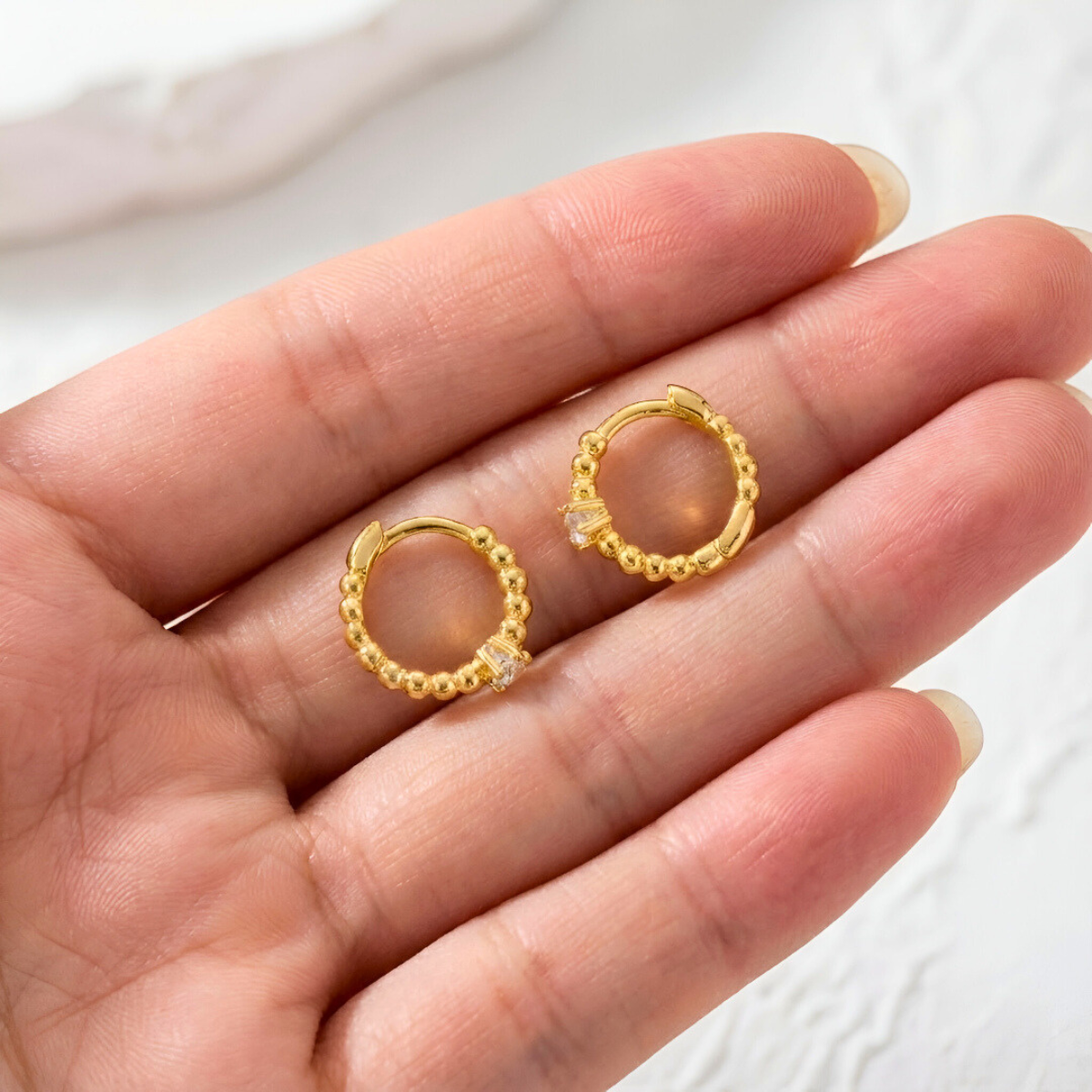 Gold Sphere Headbands with Light Point