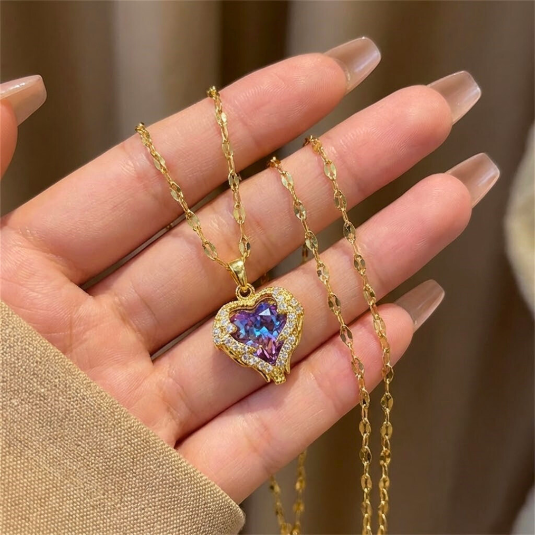 Aurora Heart Necklace