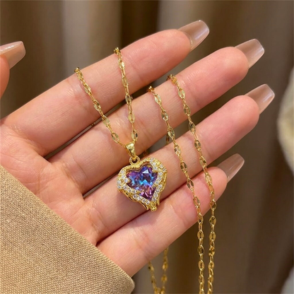 Aurora Heart Necklace