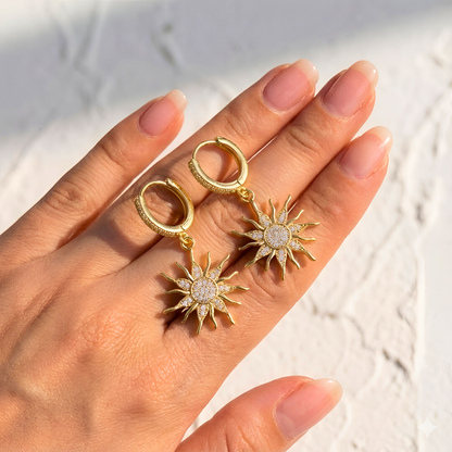 Sun Pendant Earrings