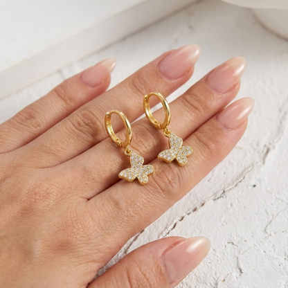 Butterfly Pendant Earrings