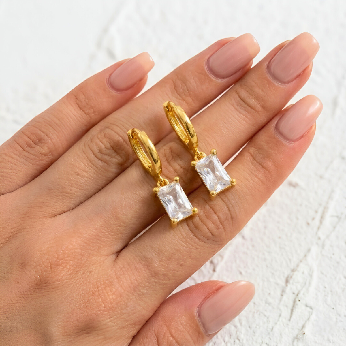 Rectangular Pendant Earrings