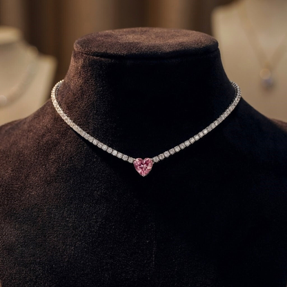 Tennis Choker with Heart