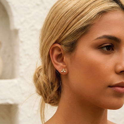 Lotus Flower Labret Piercing